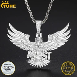 High Quality Eagle Styles Custom Letter Pendant Silver 925 Moissanite Iced Out Pendant For Men Hip Hop Jewelry