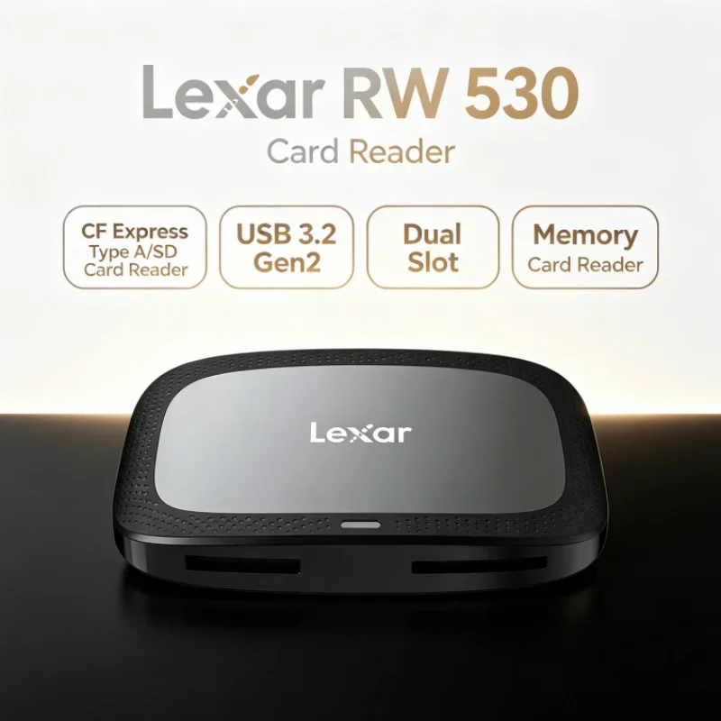 Lexar CFexpress Type A / SD Memory Card Reader SD Card Reader USB 3.2 Gen2 RW530 CFA Max 900MB/s Dual Slot