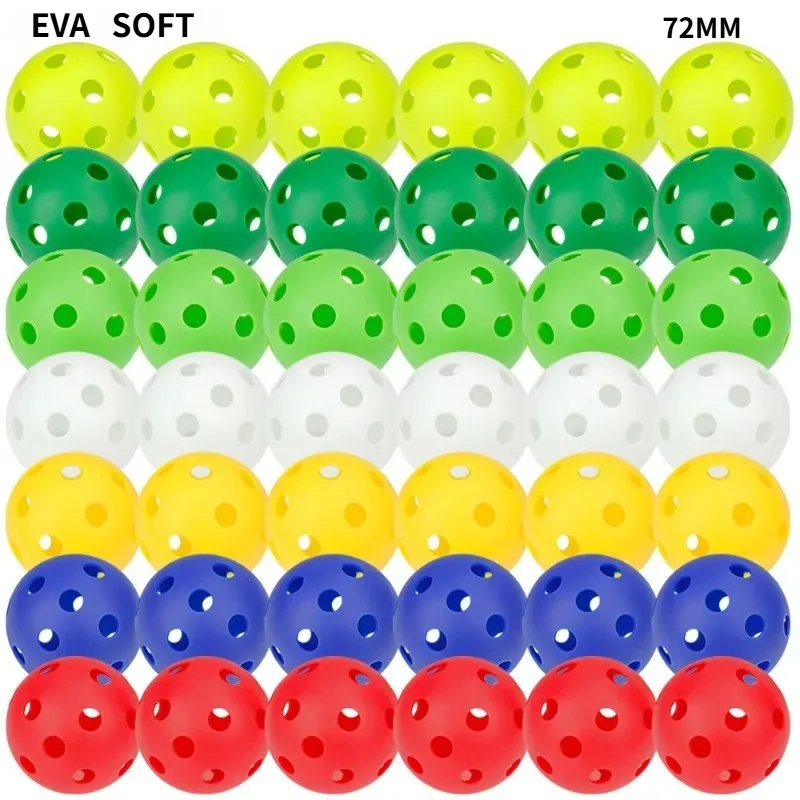 Super Soft Baseball Practice Ball 72mm26 hole injection molded pickleball Hole Ball Super soft outdoor practice Baseball 21g