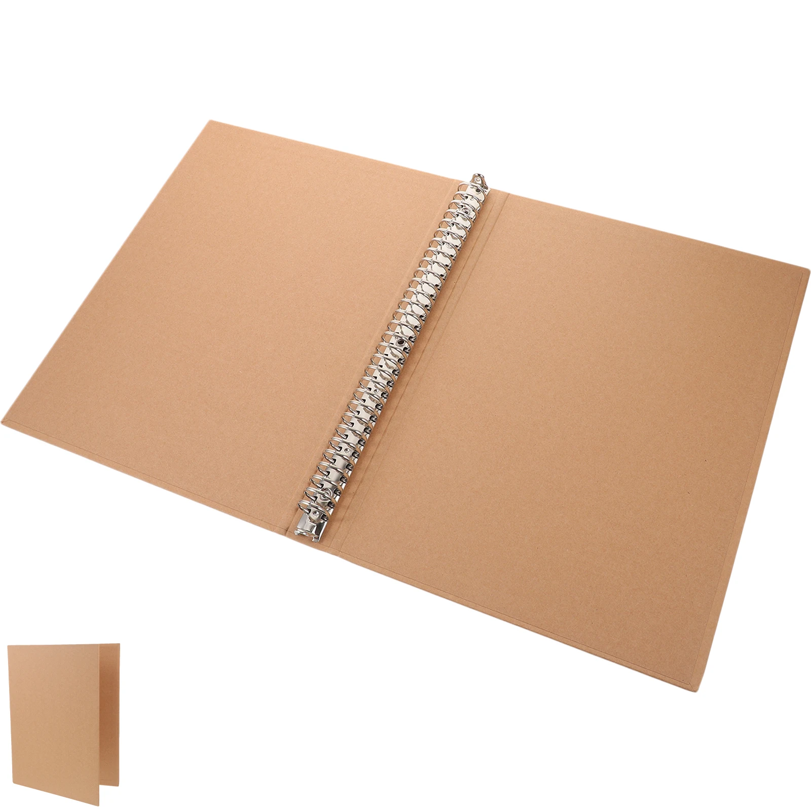 A4 Binder Kraft Paper Notebook Cover Notepad Binder Shell Scrapbook Case Loose Leaf Binder Cover Protector