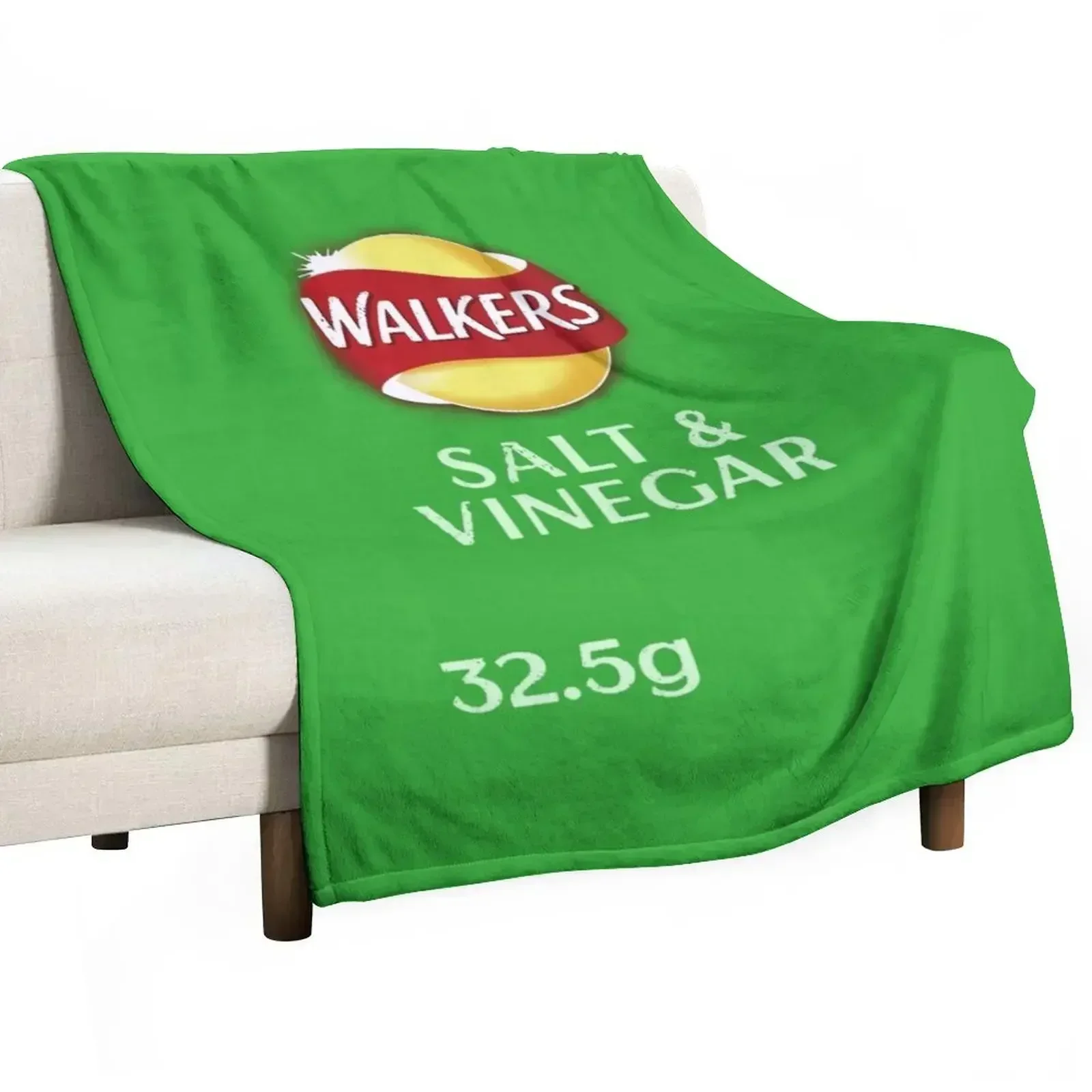 

Walkers Salt & Vinegar Crisps design Throw Blanket warm for winter Designers valentine gift ideas Blankets