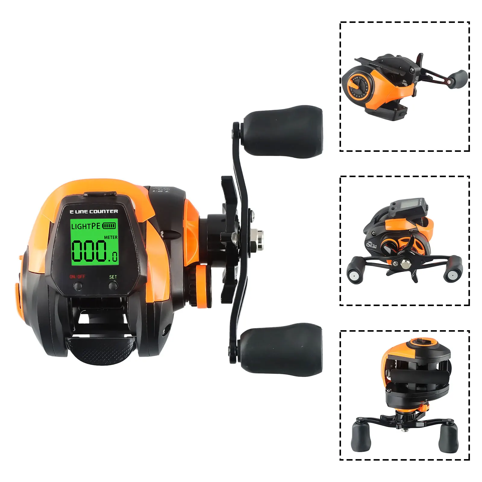 

7,2:1, сигнализация поклевки, цифровая рыболовная катушка для приманки, счетчик глубины, аксессуары для рыболовной катушки