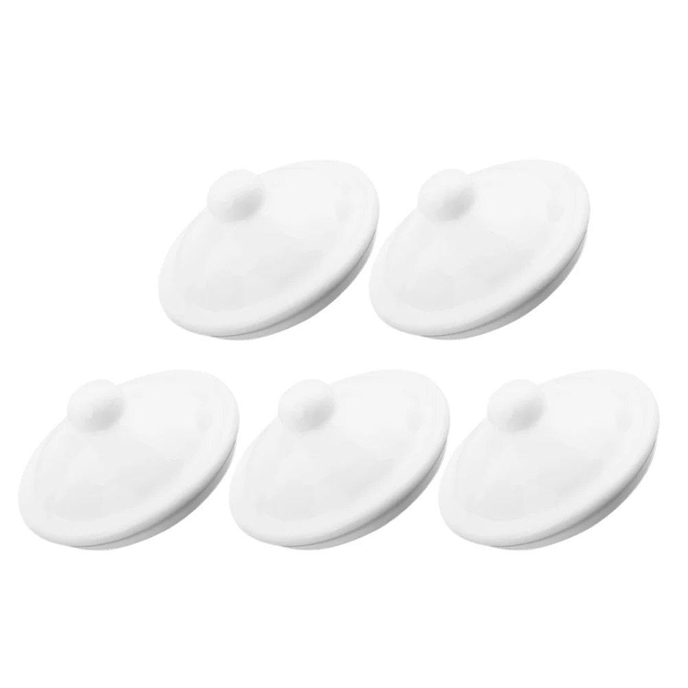 

5 Pcs Anchor Lids Replacement Coffee Cups Jars Can Bar Accessories Ceramic Mortar and Pestle Crock with Covers for Mugs
