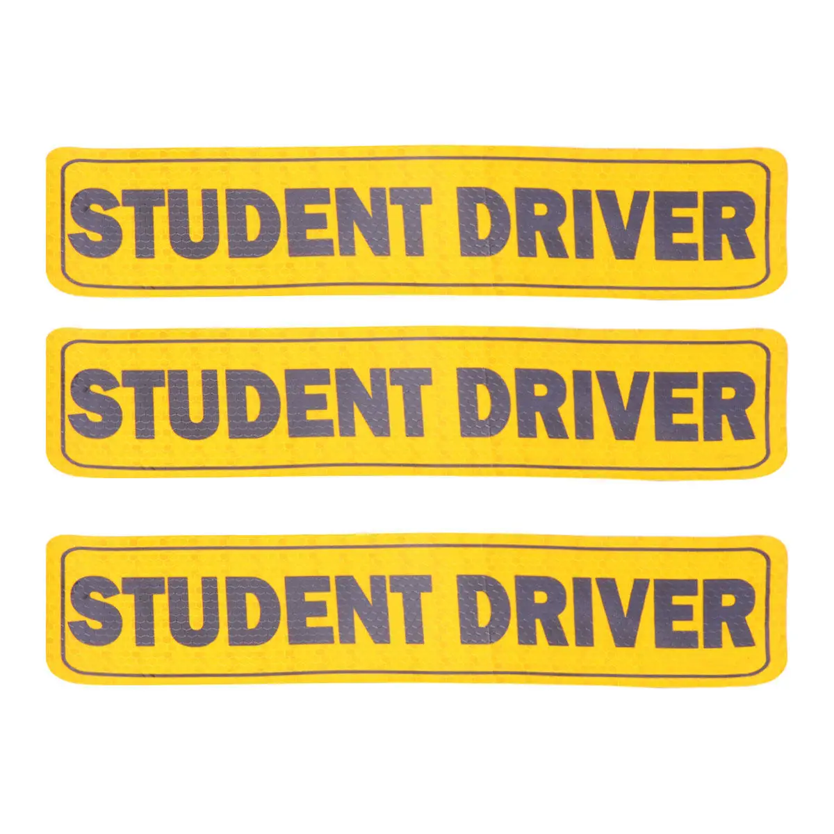 3Pcs Reflective Vehicle Magnet Sticker Creative Letter Fluorescent Security Sticker for Car Night Driving Safety