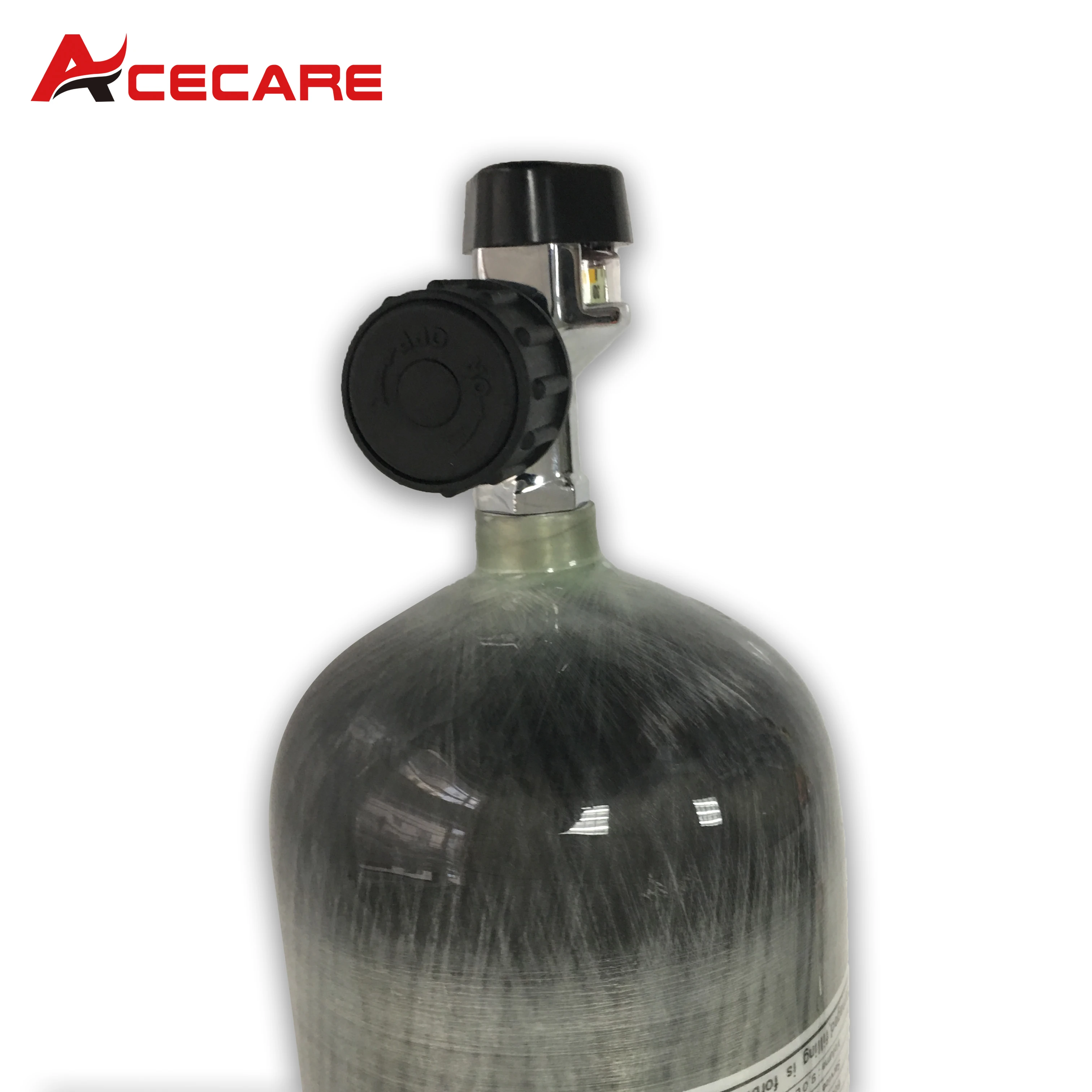 Acecare Scuba Diving Tank CE Certified 9L with Big Gauge Valve M18*1.5 Thread