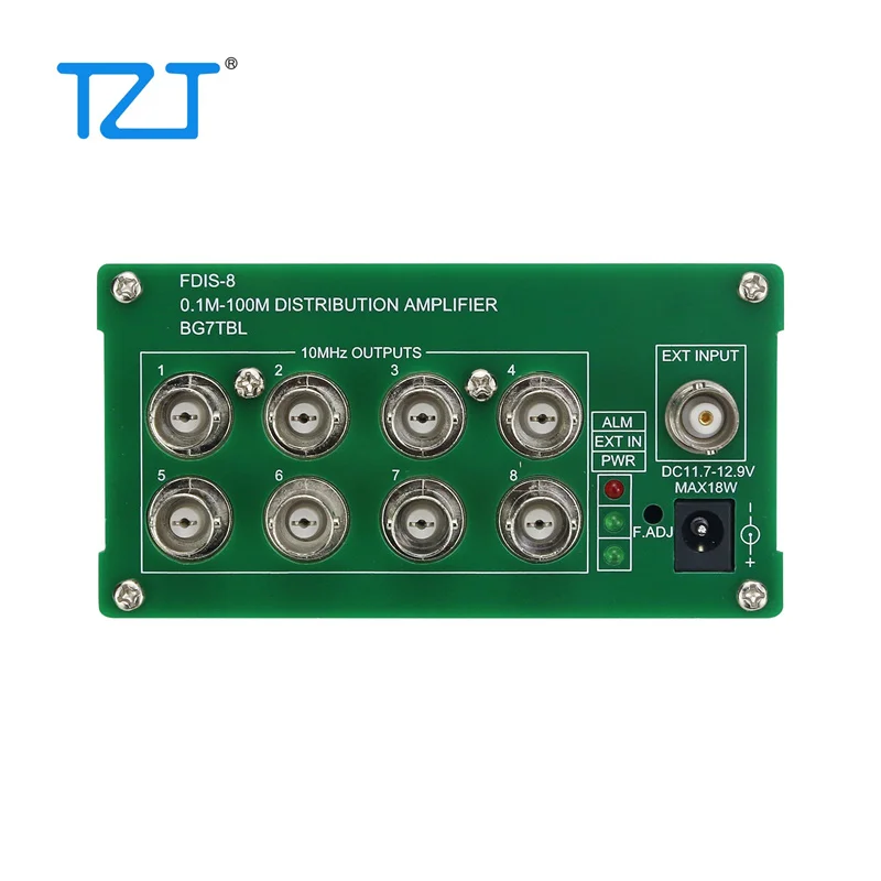 TZT FDIS-8 Clock Signal 0.1M-100M Frequency Divider Distribution Amplifier -BNC Port/SMA Port