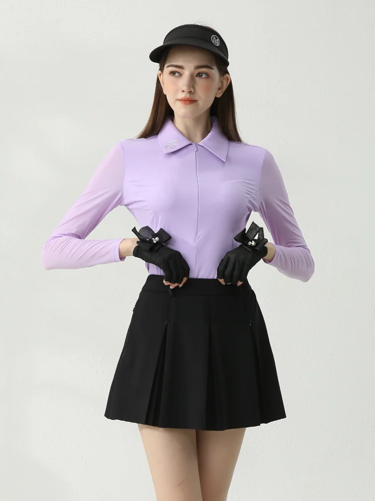 women's-golf-sportswear-ort-skirt-long-sve-top-breathable-tennis-set-summer-sportswear-fitn-clothing-ort-sve