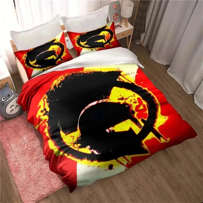 

3PCS Single-sided Anime Printed Comforter Bedding Sets Comfortable Bedspreads Comforter Duvet King Queen BeddingSet BirthdayGift