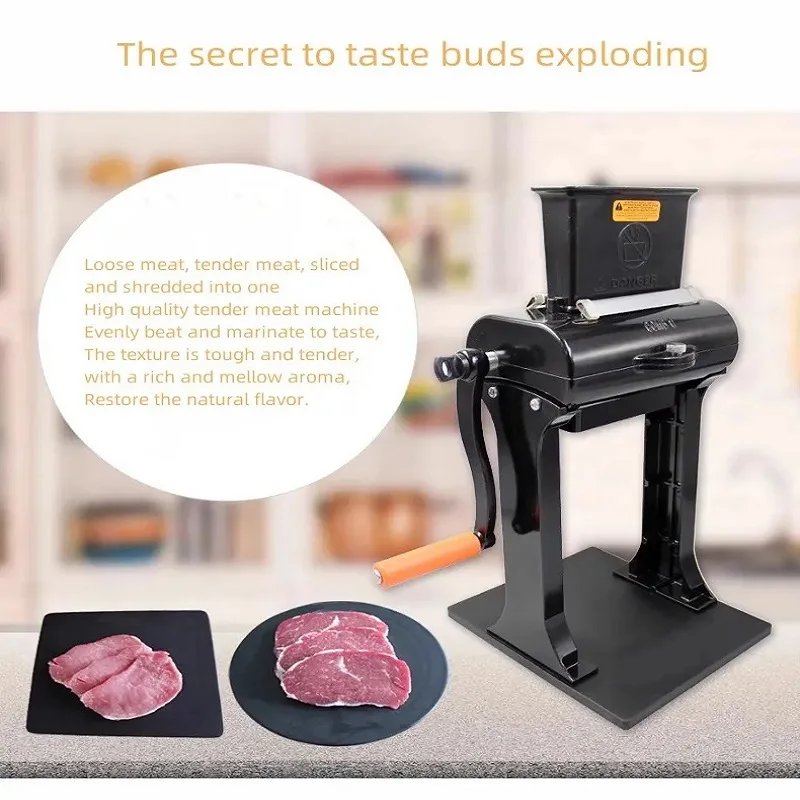 Factory Price Manual Meat Tenderizer Machine Commercial And Home Use Hand Meat Tenderizer Jerky Slicer