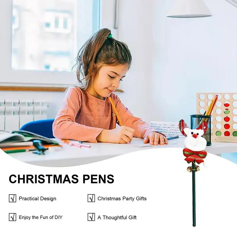 Santa Pencils Christmas Snowman Pencil For Writing Cute Kids Classroom Rewards For Boys Girls Toddler Children For School