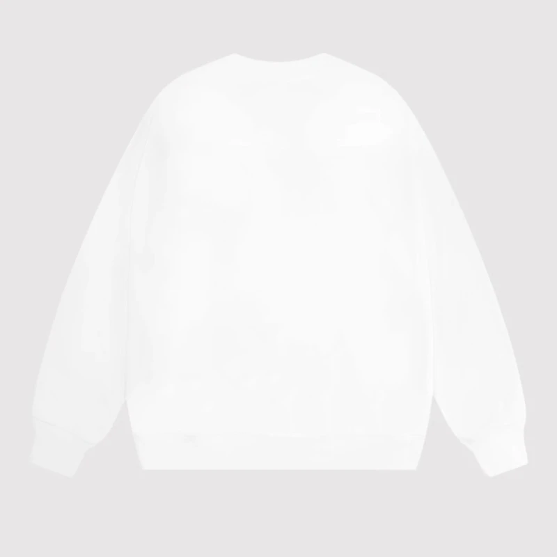 2025 Autumn Winter New Luxury High-Quality Heavy Rhinestone Round Neck Sweatshirt Fashion Casual Loose Stylish Men's Clothing