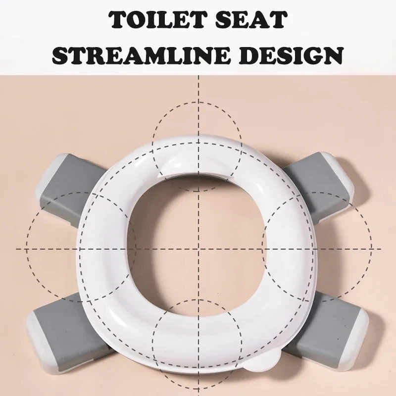 3 em 1 assento de toalete de viagem dobrável azul crianças potty com sacos pote de bebê portátil silicone potty treinamento assento2027