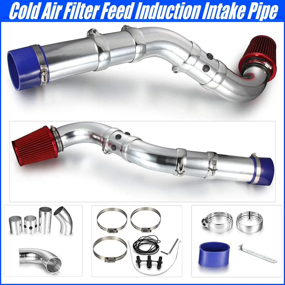 

76MM / 3INCH Universal Cold Air Filter Intake Pipe Combination Performance Sensing Car Intake Pipe Hose Modification kit