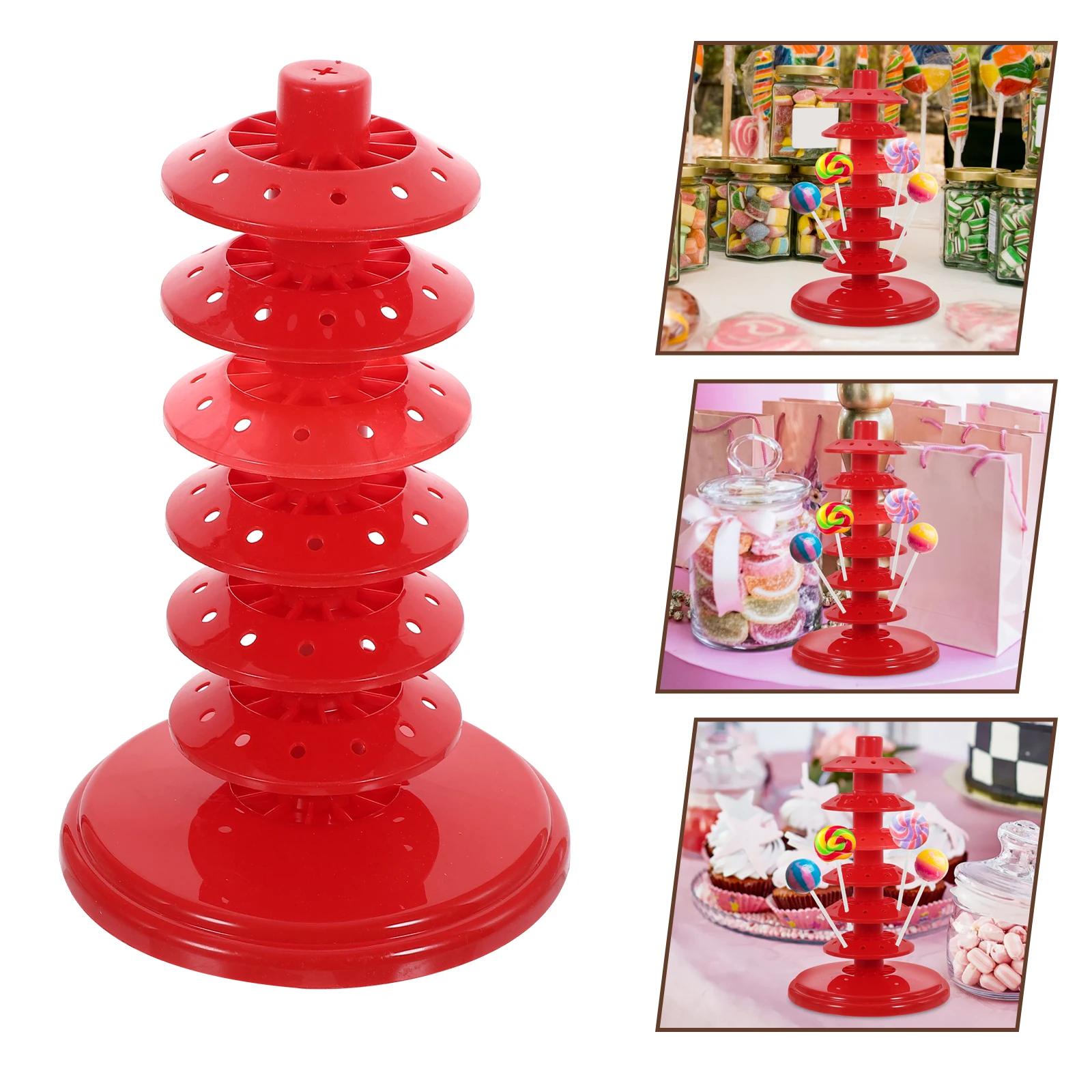 متعدد الثقوب كعكة الملوثات العضوية الثابتة حامل مصاصة حامل رف شاشة تجفيف حامل لمتجر ديكور المنزل سطح المكتب مادة Pp الخفيفة