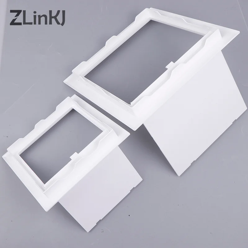 1pc Access Panel Inspection Hole ABS Access Doors Wall Ceiling White Hatch Cover Universal Plastic Push-Type Inspection Port