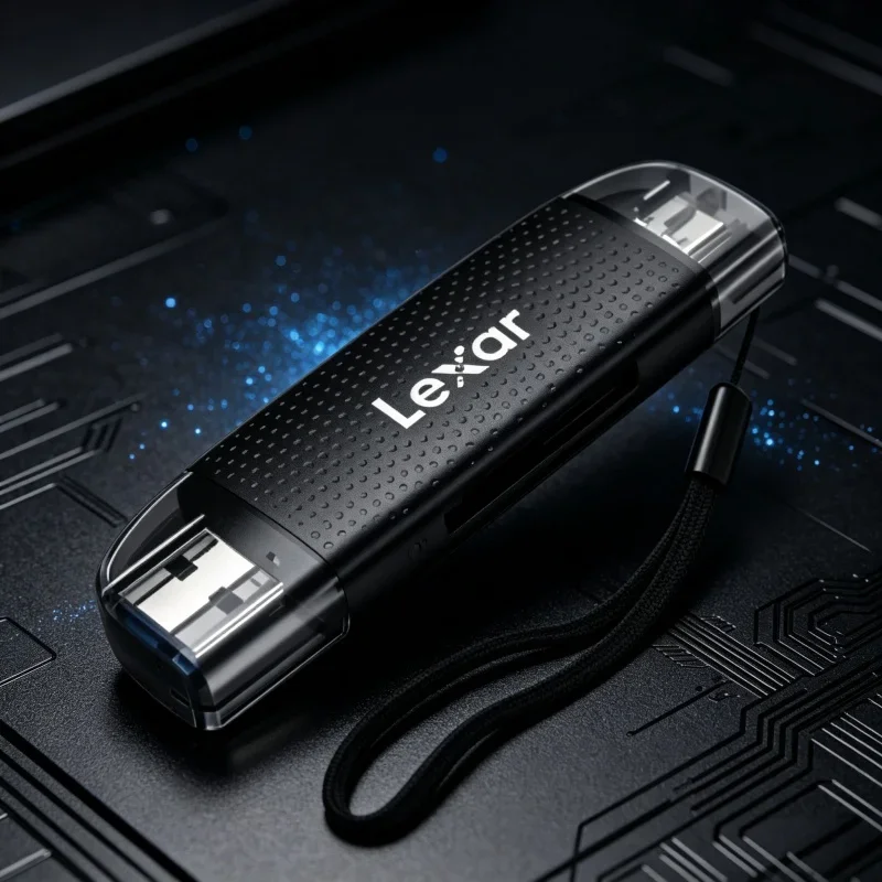 Lexar RW310 2‑in‑1 Card Reader USB3.2 Gen1 USB‑A Type‑C Adapter For SD Micro SD TF Card Data Transfer Phone Laptop PC Camera