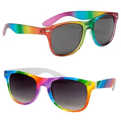 Sunglasses for Women Retro Driving Glasses 90’s Vintage Fashion Narrow Square Frame UV400 Protection Rainbow glasses