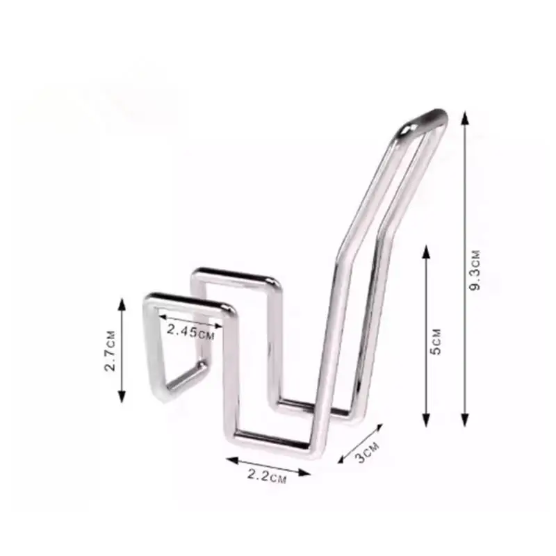 10Pcs Shoe Rack Stainless Steel Multifunctional Shoe Hanging Hook Saves Space For Storage And Organization