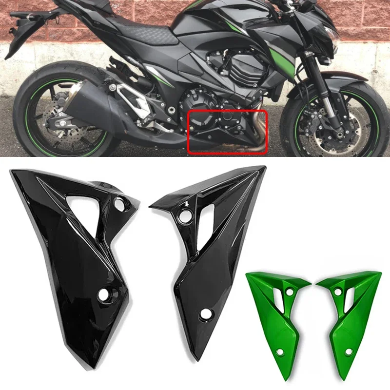 Per Kawasaki Z800 2013 2014 2015 2016 2017: Protezione inferiore serbatoio olio, copertura laterale scarico e carenatura per moto