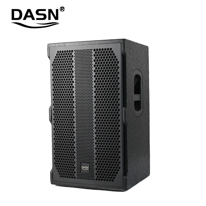 DASN Q12DC 12 Inch 600W RMS DSP Active Full Frequency Wooden Cabinet Outdoor DJ Stage Home Theatre Speaker Audio PA System Sound