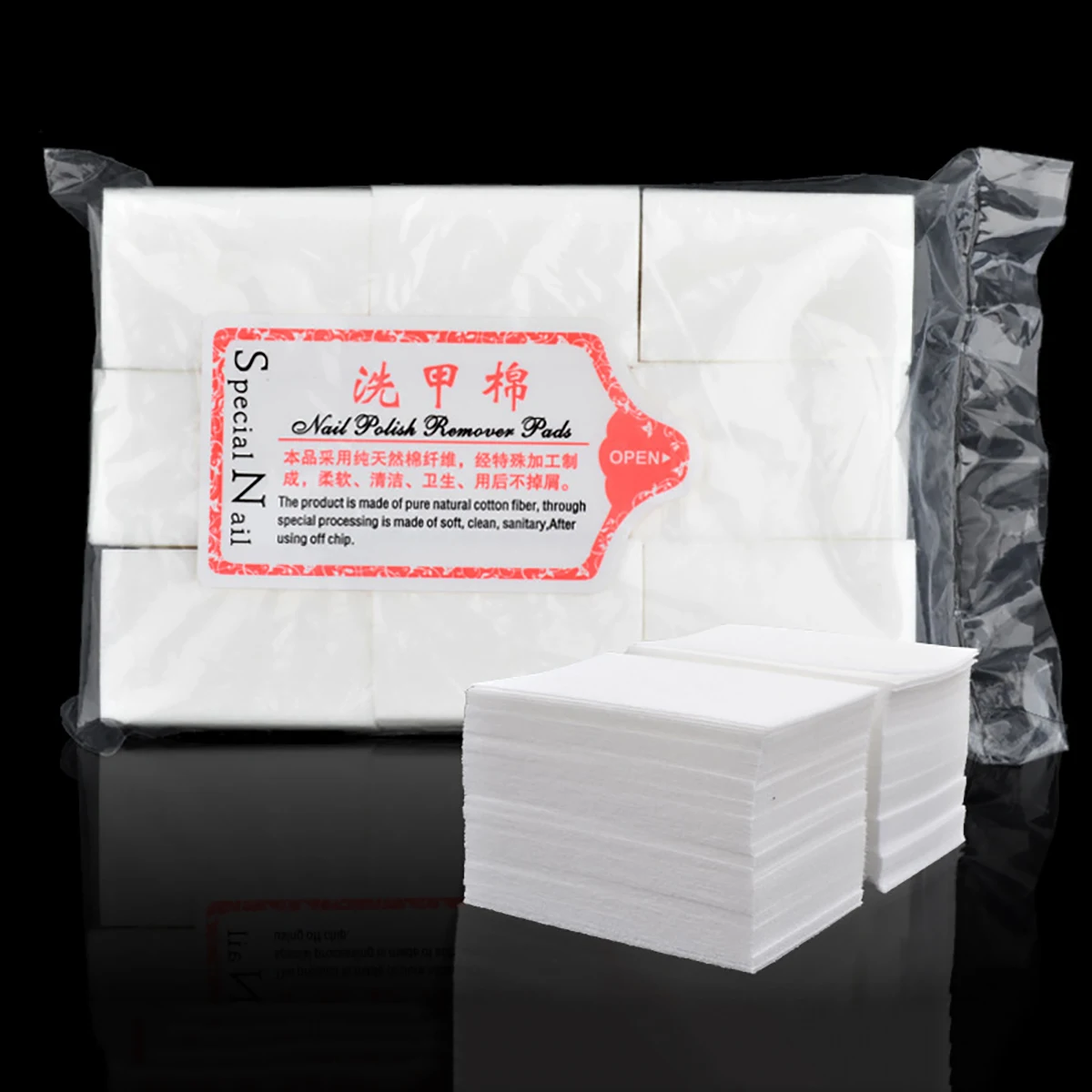 แผ่นเช็ดเล็บมืออาชีพ 1000/630 ชิ้น ผลิตจากผ้าฝ้าย 100% ปราศจากขุย สำหรับเช็ดทำความสะอาดเล็บ กำจัดเจลยาทาเล็บ อุปกรณ์ทำความสะอาดเล็บ