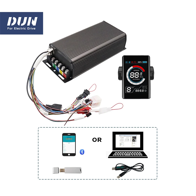 

Sabvoton Motor Controller Kits SVMC7280 V2 80A 2000W UKS2 APT Display for QS Hub Motor