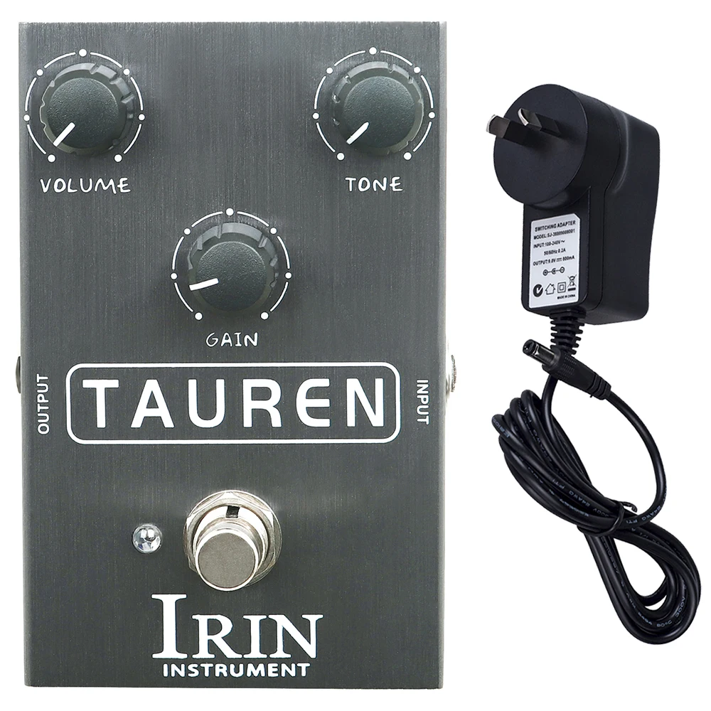 

IRIN AN-36 Tauren Overdrive педаль эффектов с высоким и низким коэффициентом усиления, чистый повышающий искажение, гитарный эффект, доставка ярко регулирует ручку GAIN
