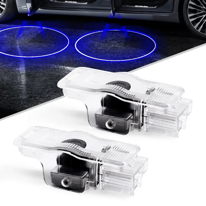 Luz de Boas-Vindas LED para Carro, Projetor a Laser, 2 Peças, para Peugeot RCZ 2011-2014, 206, 207, 806, 807, 208, 3008, 307, 508, 408, 306, 406, 2008