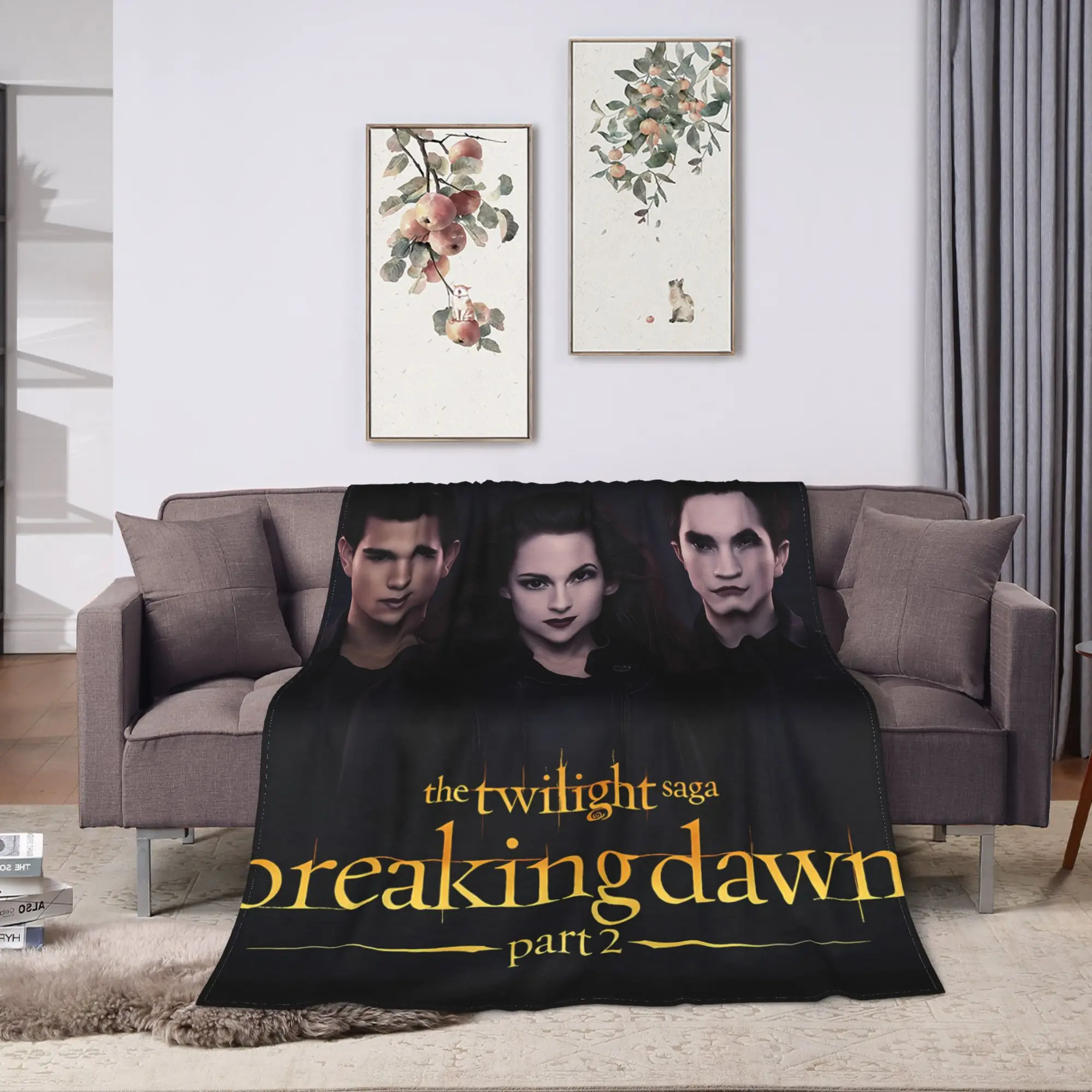 جاكوب ذا توايلايت ساغا بطانية جودة سوبر دافئة رمي بطانية الربيع الاطفال الأريكة السرير الشارع الاتجاه المفرش