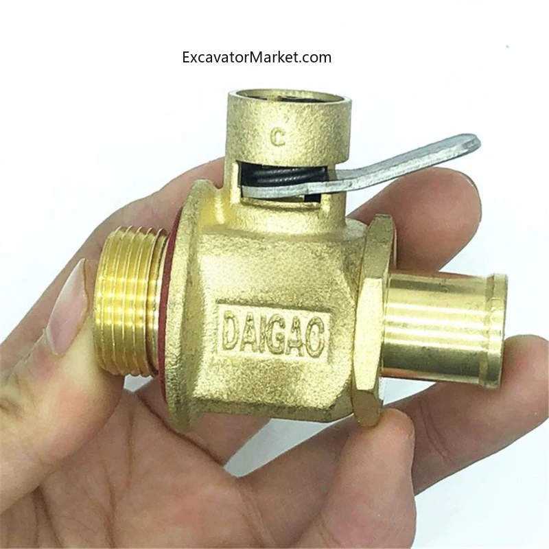 Excavator Accessories Engine Oil Pan Drain Valve Switch For Caterpillar Cat Komatsu Pc Hitachi Zx Ec Daewoo Kobelco Sk