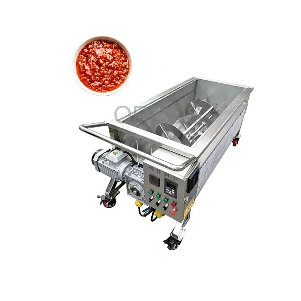 

Industrial Solder Ingredients Blender Tomato Heating Sauce Paste Mixer Mixing Tank Machine for Tomato Sauce Paste with Heating