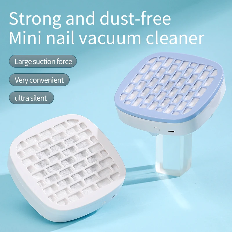 Mini Nail Dust Collector Extractor Fan For Manicure Machine Powerful Nail Vacuum Cleaner With Remove Paper Filter Nail Equipment