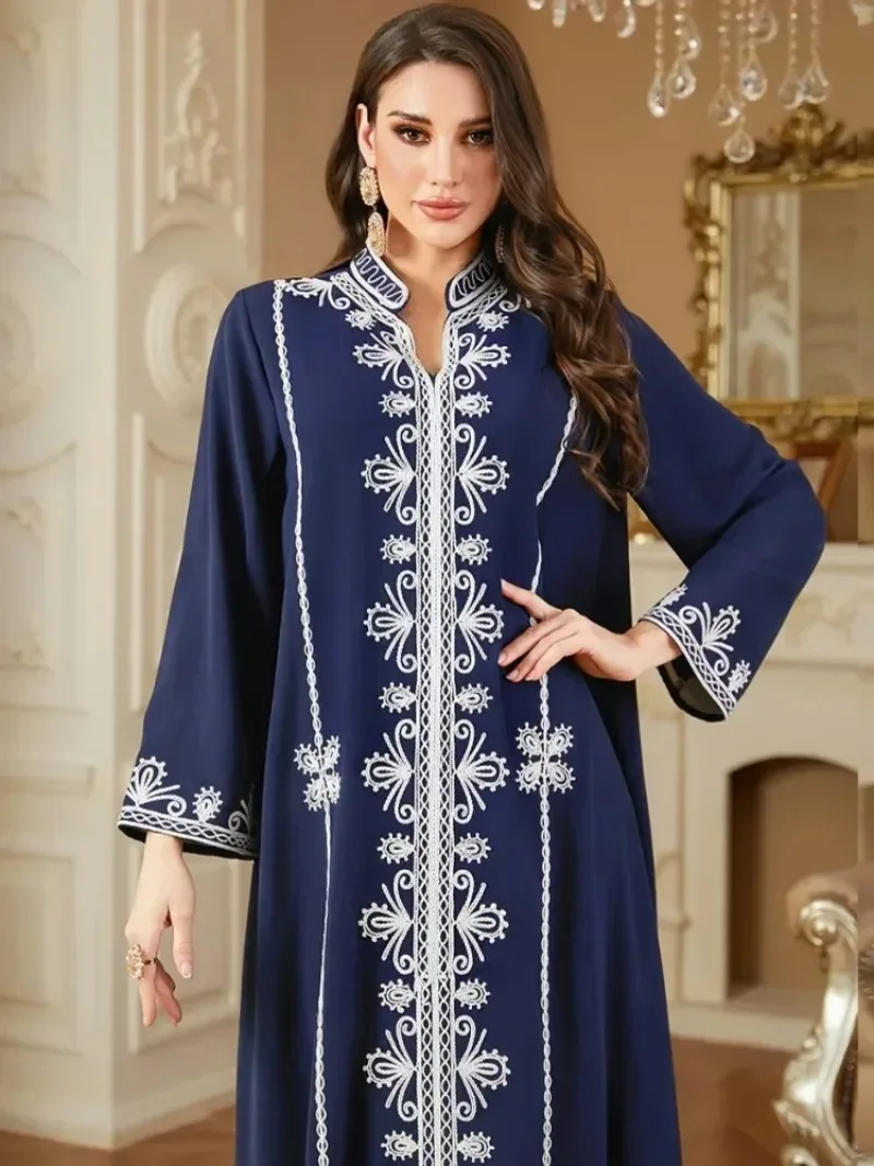 

Абая для женщин, Дубай, роскошное африканское мусульманское модное платье 2021, кафтан, марокканские вечерние платья, халат бубу, Djellaba Femme