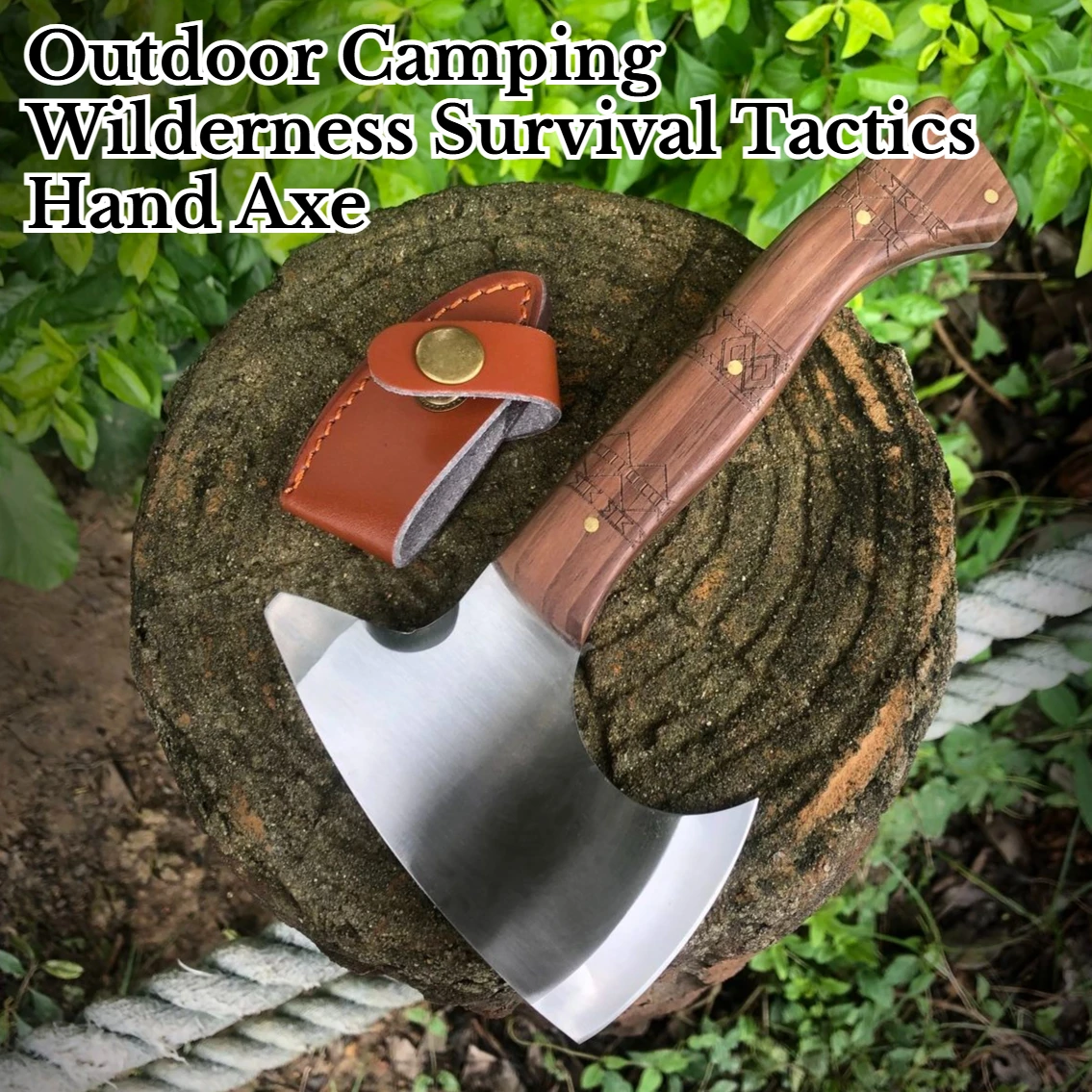 EDC التخييم في الهواء الطلق البرية بقاء تكتيكات الطوارئ اليد محاور تقطيع الحطب اليد تزوير معدات قطع الجبال #1