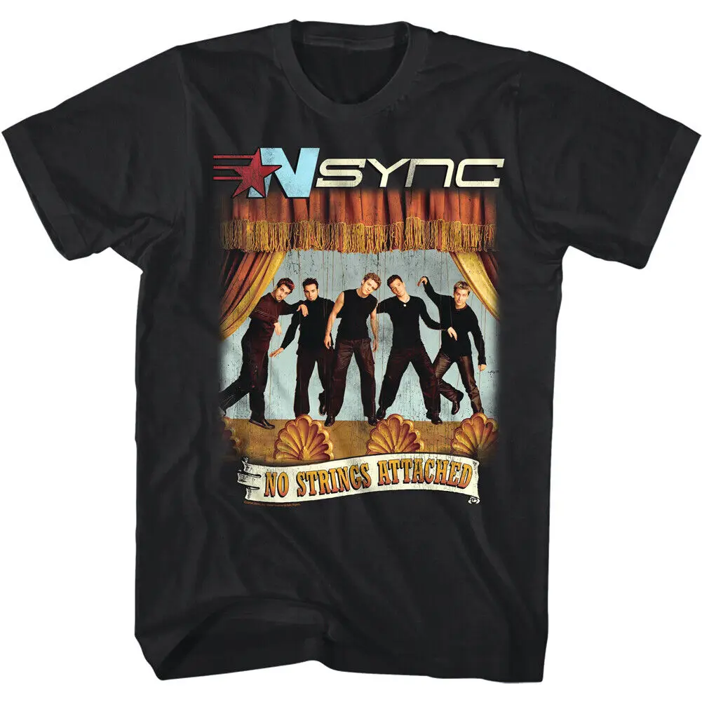 NSYNC No Strings Attached Men's T Shirt Album Cover Pop Music 90s Boy Band