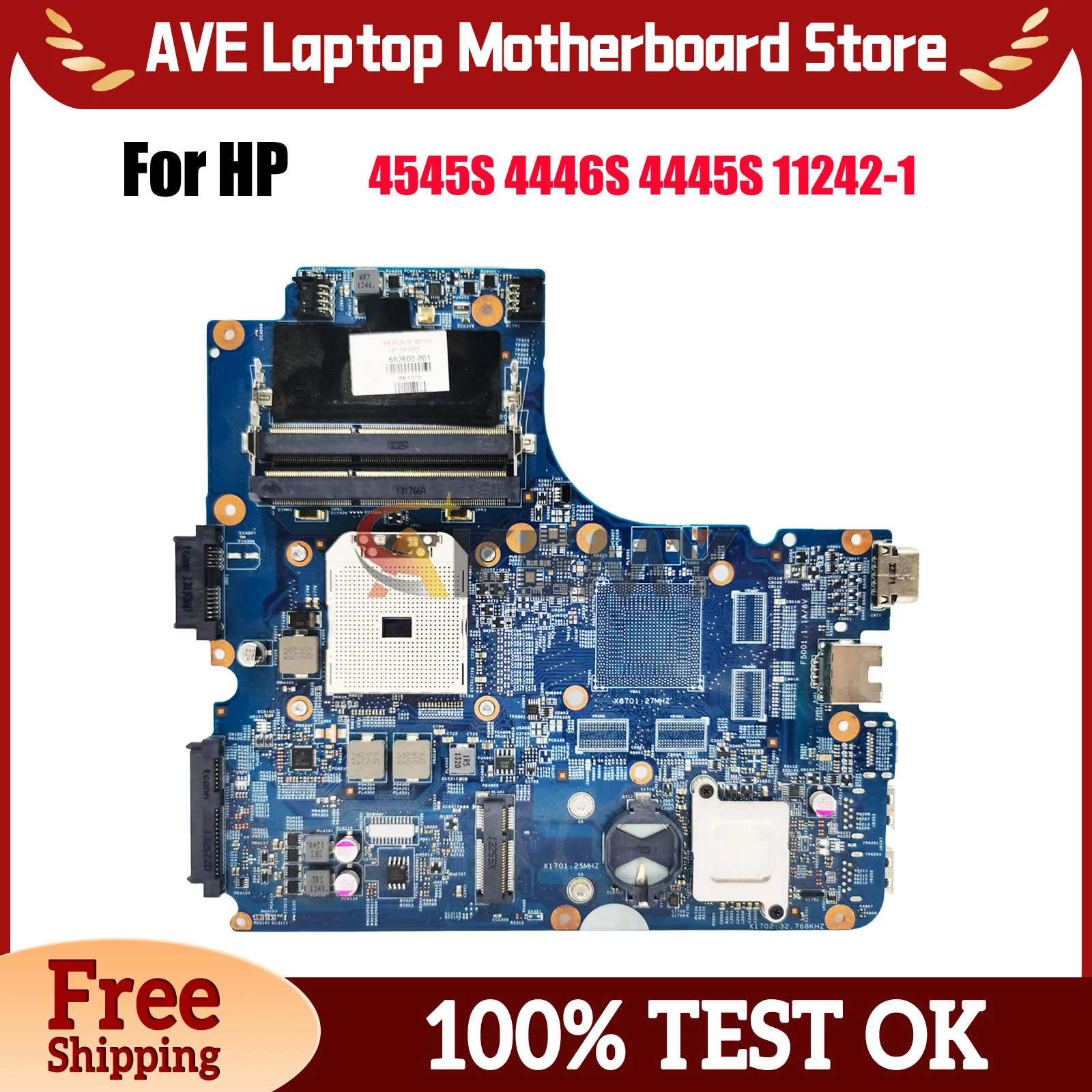 

11242-1 для HP Probook 4540S 4545S 4445S материнская плата ноутбука 683600-501 683600-001 DDR3 100% полностью протестирована