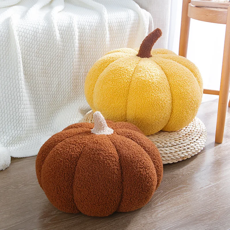 Pumpkin Plush Toy Soft Stuffed Plant Halloween Decor Home Decor Pumpkin Pillow Child Cuddle Sleeping Partner Kids Birthday Gifts