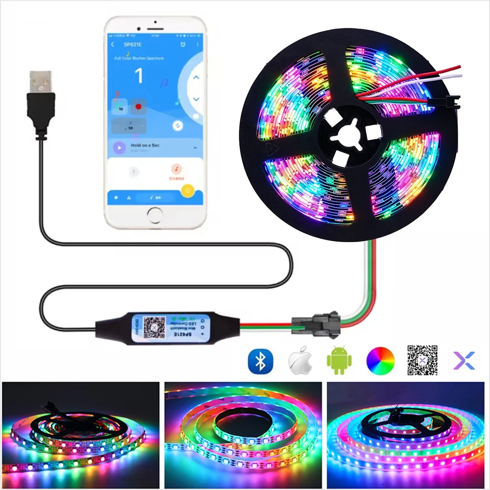 controlador-usb-5v-sp621-para-fita-de-led-pixel-ws2812-sk6812-ws2811-ws2812-rgb-dc5v-1m-2m-3m-4m-5m