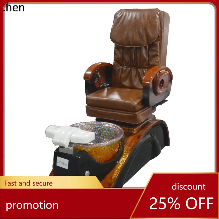 

Электрическое ретро-кресло-реклайнер CZ с функцией массажа и подставкой для ног, для маникюрного салона, кушетка для педикюра