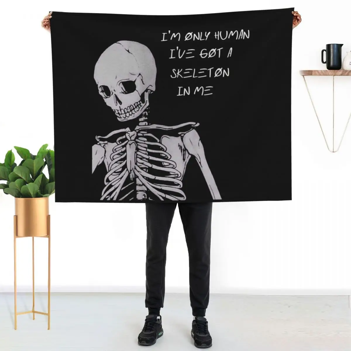 Im only human Throw Blanket for winter Blankets Sofas Of Decoration For Sofa Thin Polar Soft Beds Beautifuls Blankets