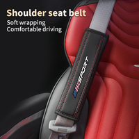 Tri Colors Sport Car Seat Belt Cover Seatbelt Shoulder Strap Pads For Cadillac ATS BLS CT4 CTS ESCALADE SRX STS XT5 XT6 CT6 XTS
