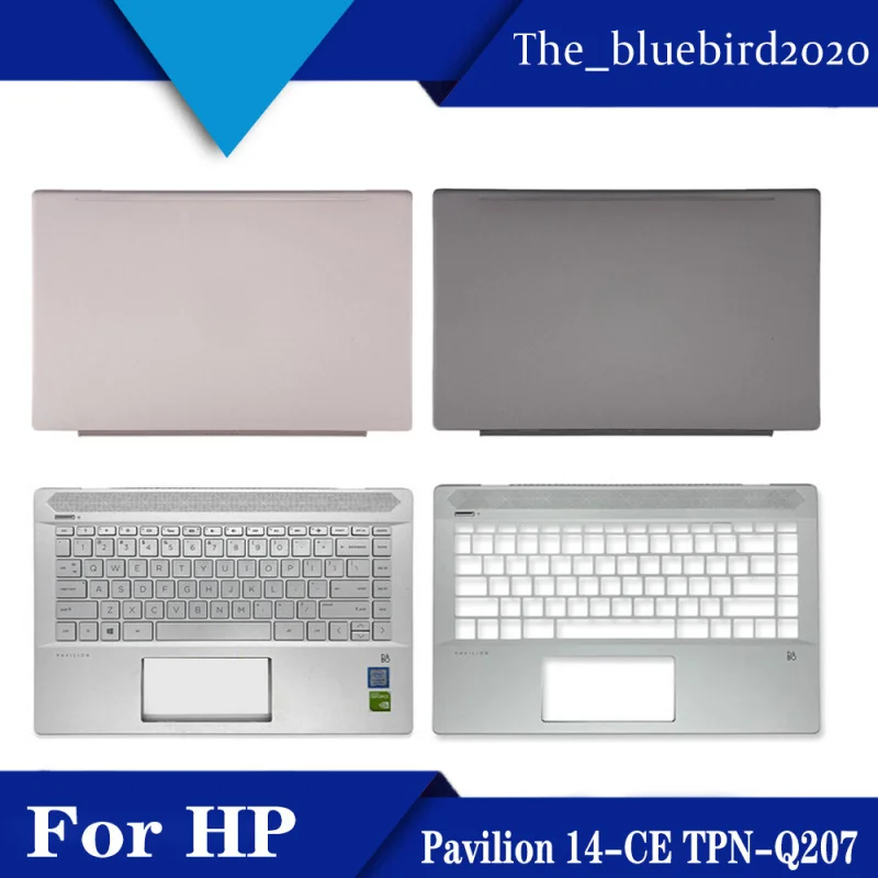 

A+ For HP Pavilion 14-CE TPN-Q207 A/C shell with keyboard pink gray hinges