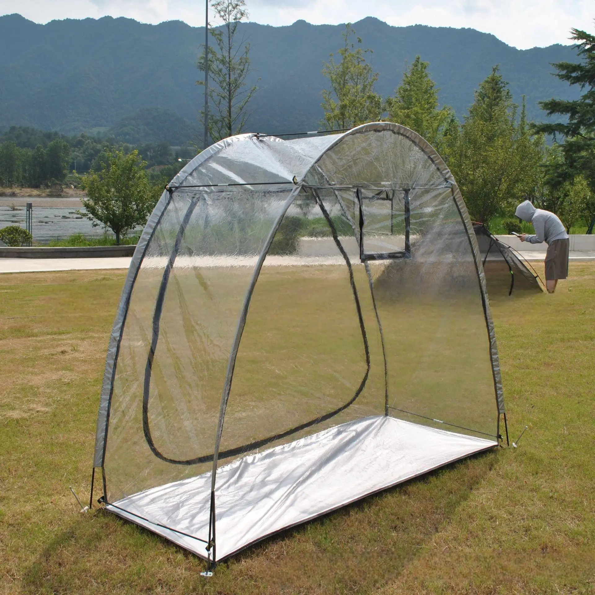 يغطي حماية الصقيع النباتي نبات الشتاء درع خيمة شجرة تجميد حماية خيمة للسياج في الهواء الطلق حديقة المناظر الطبيعية مزرعة #2
