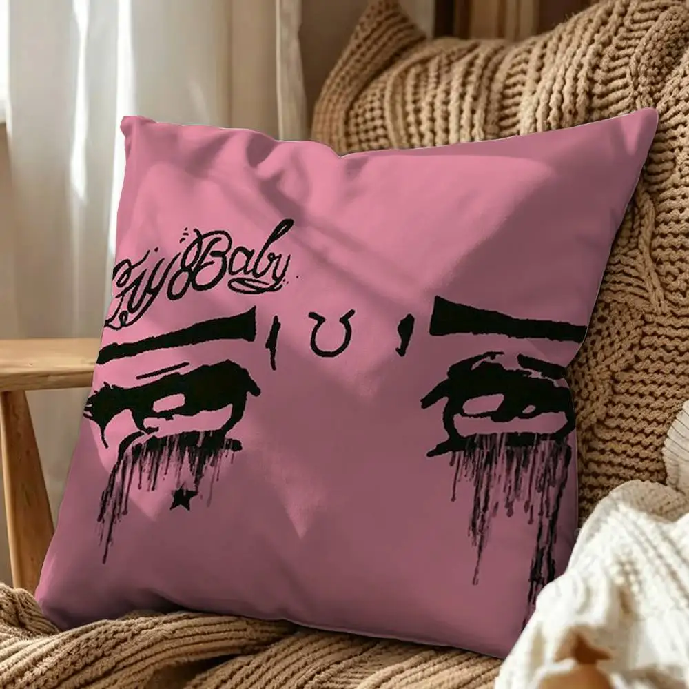 Lil Peep Star Shopping Square Double-Sided Printed Pillow Case Sofa Cushion Cover Bedroom Bedside Decor