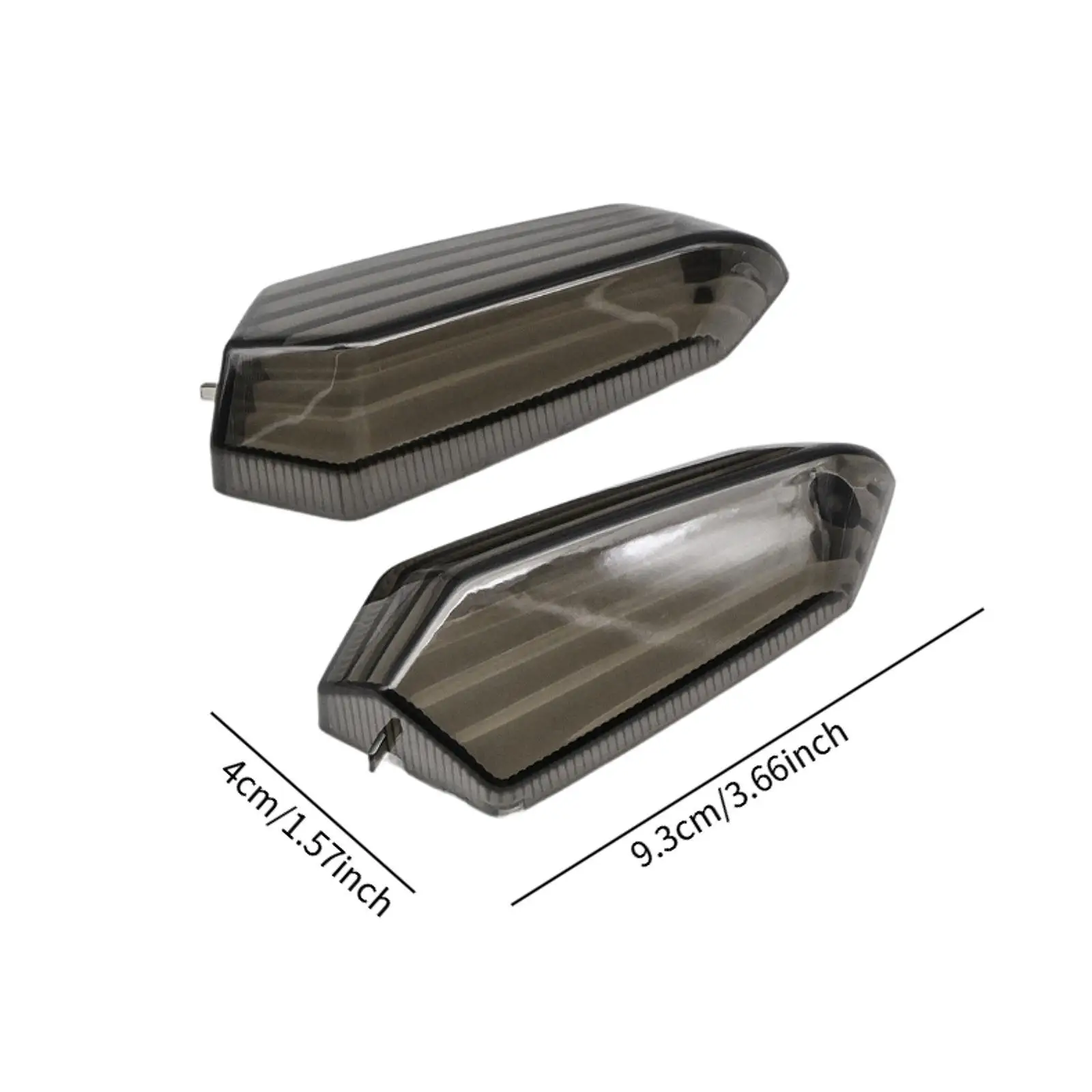 Alloggiamenti per indicatori di direzione per moto 1 paio di sostituzioni dirette Coperture luminose per accessori pratici premium facili da installare