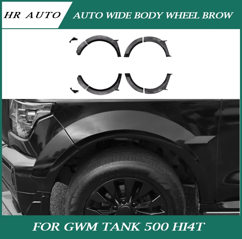 Auto Wide Body Wheel Brow Fit for GWM Tank 500 Hi4t Modified Hurricane Kit Off-road Widened Wheel Brow Car Exterior Accessories