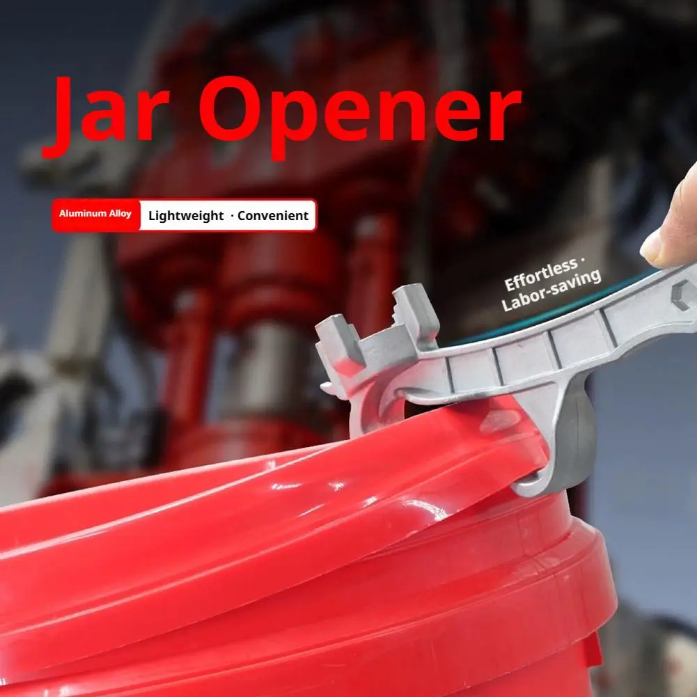 Multi-Function Drum Lid Opener Aluminum Alloy Ergonomic Drum Lid Wrench Gallon Drums Paint Bucket Opener Barrel Lid Opener 2026