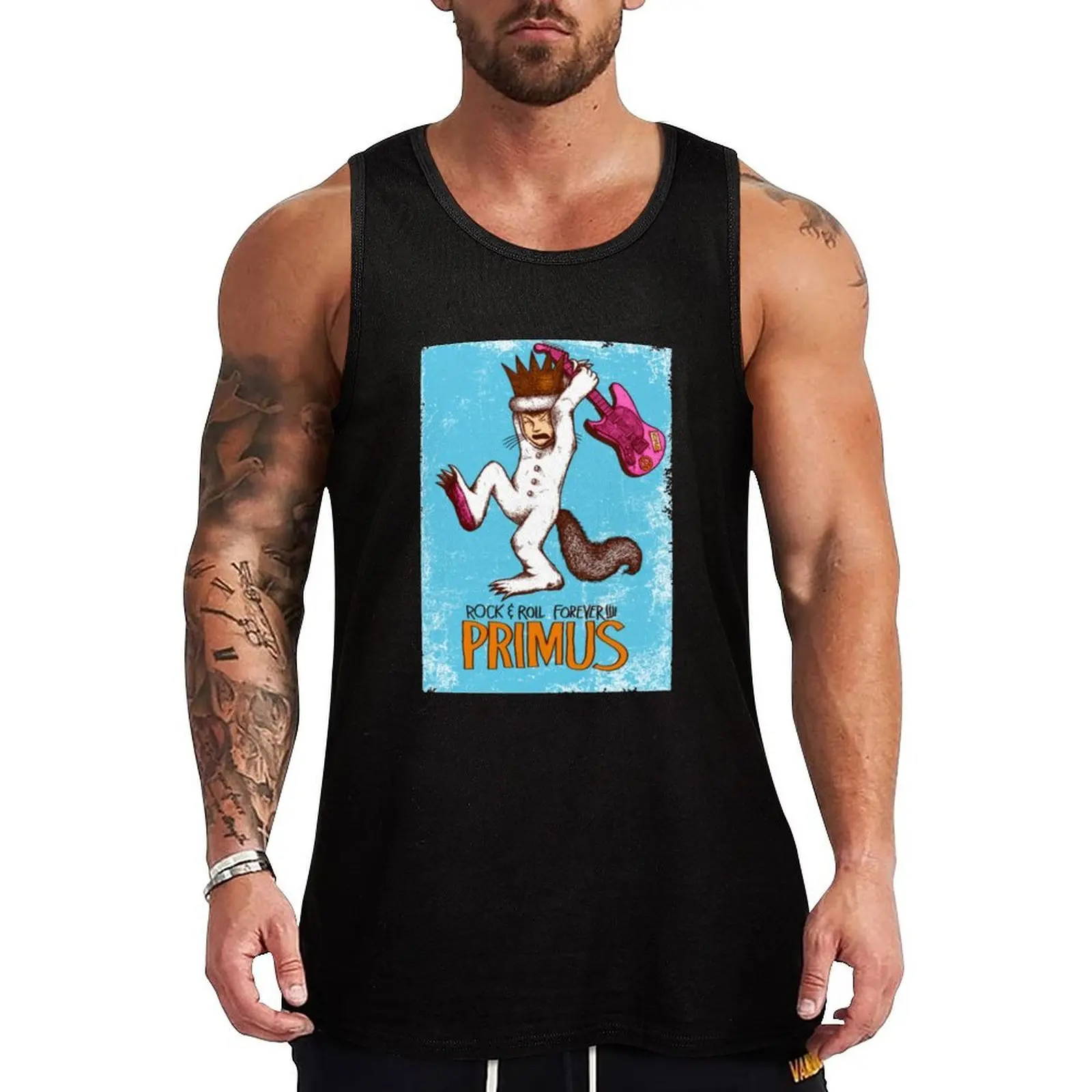 

Primus - crying guitars Tank Top bodybuilding fashion 2025 man sleeveless jackets