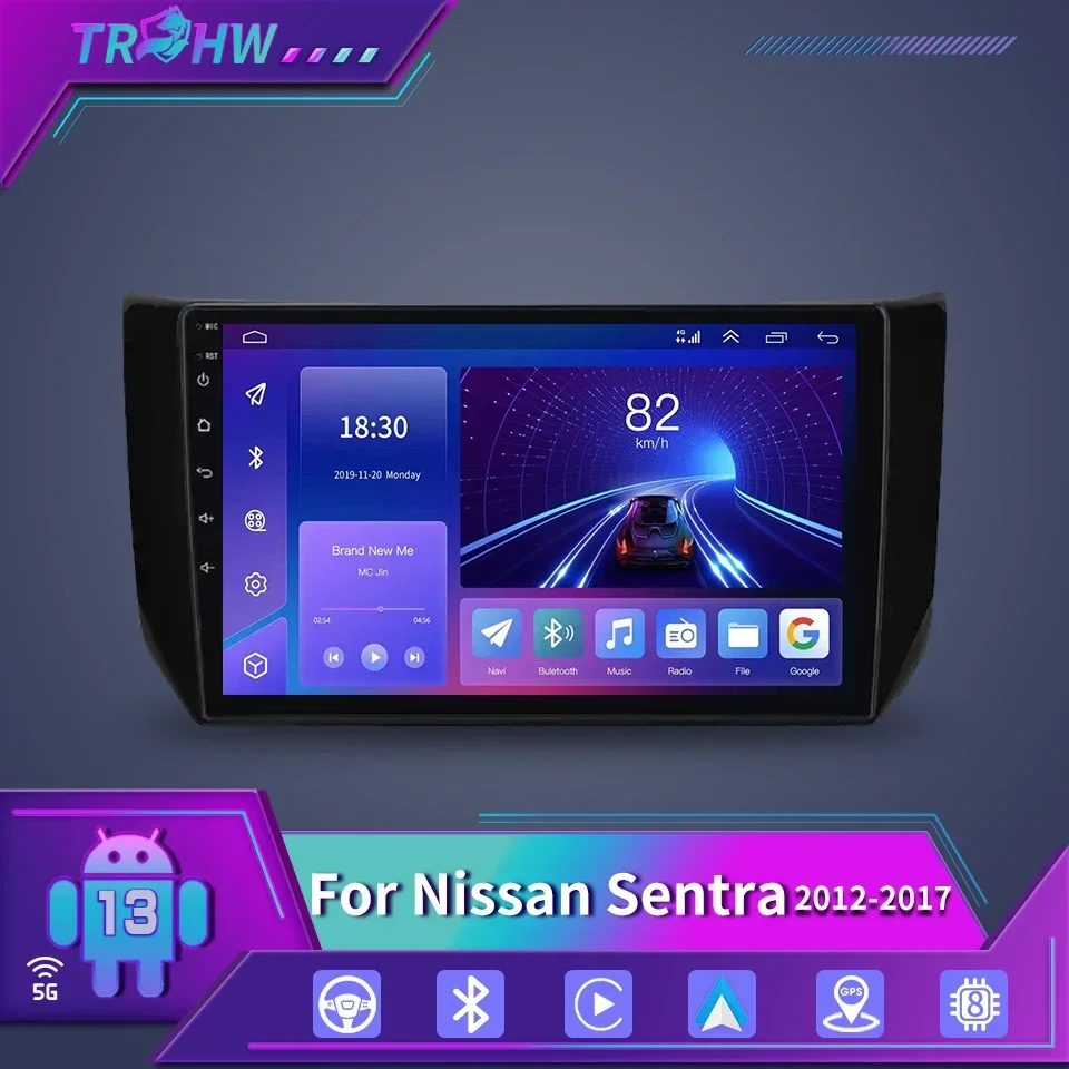 

For Nissan Sylphy B17 Sentra 2012 - 2017 Car Multimedia GPS autoradio 4G WIFI DSP Car Radio Multimedia Video Player Navigation