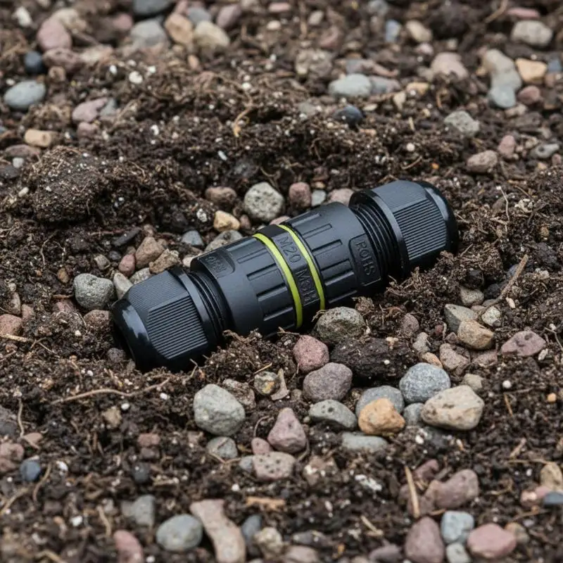 M16 3 Way Junction Box IP68 Waterproof Outdoor Cable Connector Rugged for Patio Lighting Installation